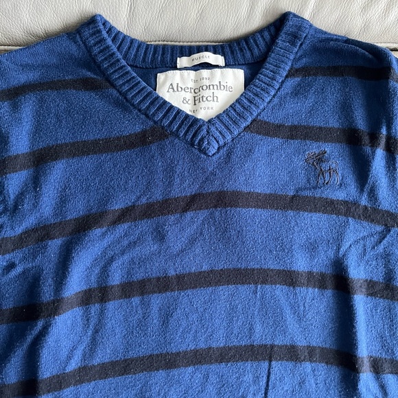 Abercrombie & Fitch Men’s Wool Cashmere Blended V Neck Sweater - Size XL - Picture 3 of 6